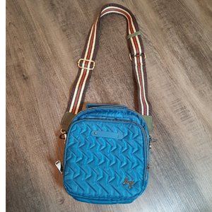 Lug Crossbody quilt teal Blue bag purse